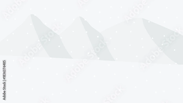 Obraz Christmas snowy winter landscape background