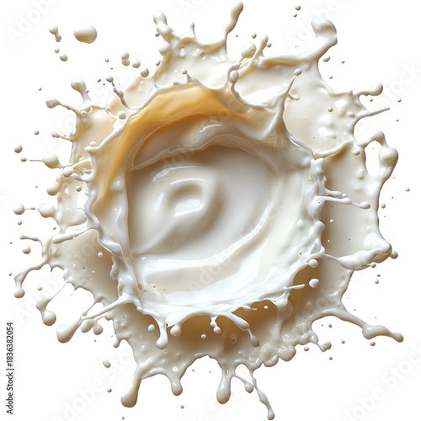 Obraz Milk splash abstract pattern graphic design