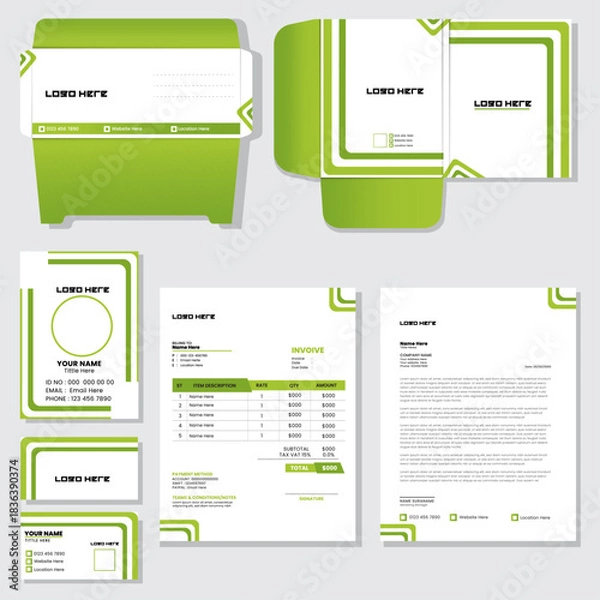 Obraz Creative Stationery Design Collection