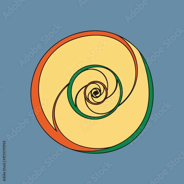 Fototapeta Abstract Spiral Design Element