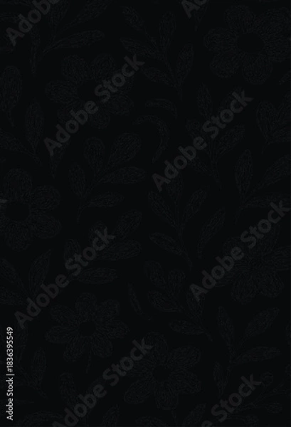 Fototapeta Vector abstract floral pattern suitable for fabric, motifs, covers, backgrounds, etc.