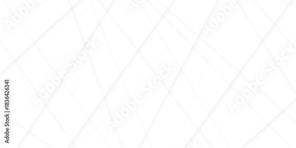 Fototapeta Abstract white and gray background with diamond and triangle geometric stripe line pattern, White cement and plaster square wall texture background. 