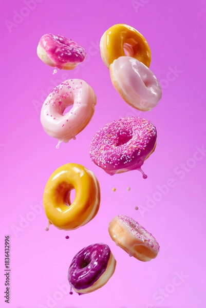 Obraz donuts floating