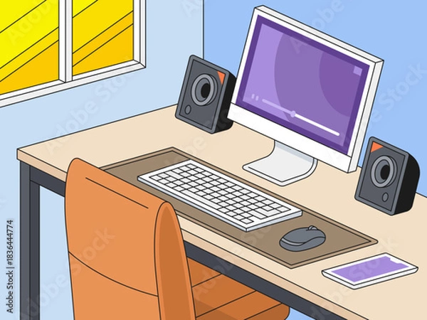 Obraz Desk Setup – Basic Workstation