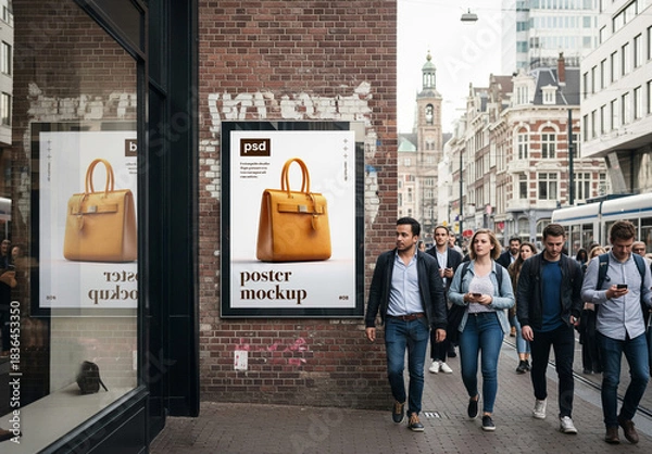 Obraz Outdoor city advertising frame