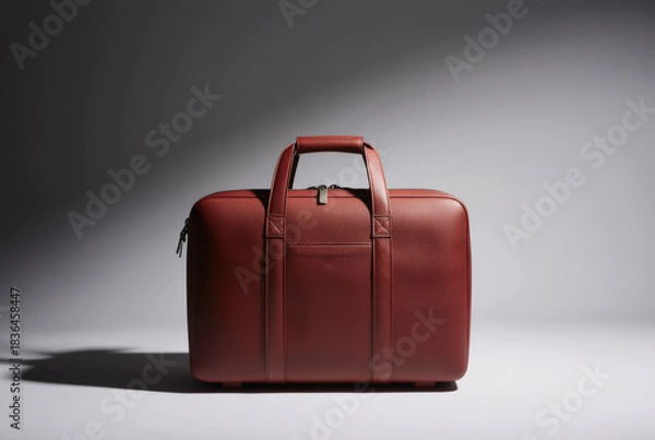 Obraz Red suitcase isolated on white