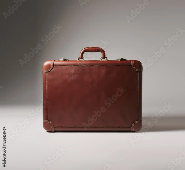 Obraz Red suitcase isolated on white