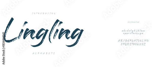 Obraz Creative simple modern urban alphabet font. 