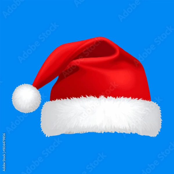 Obraz cute santa hat art vector 
