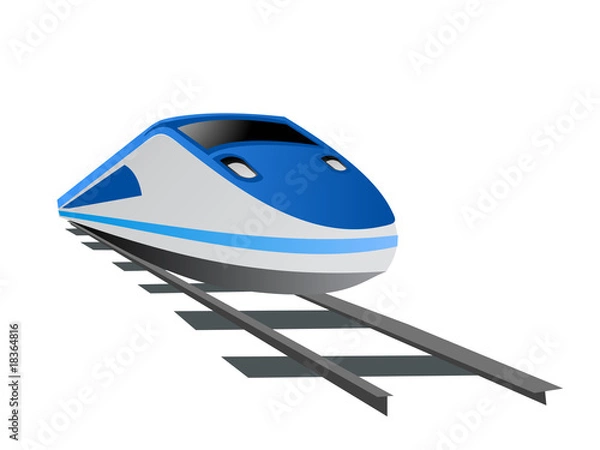 Obraz vector fast train commuter