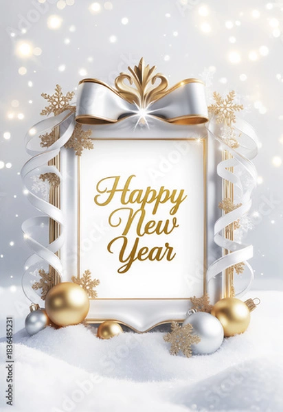 Fototapeta Happy New Year frame