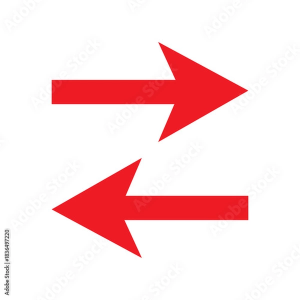 Fototapeta right left arrow icon
