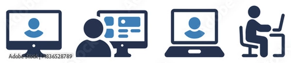 Obraz user admin computer icon collection