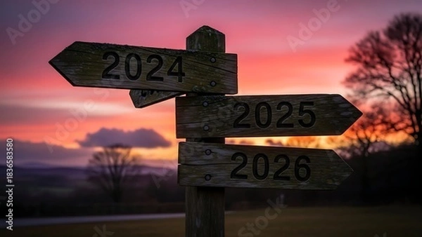 Obraz Future Path and New Year's Direction