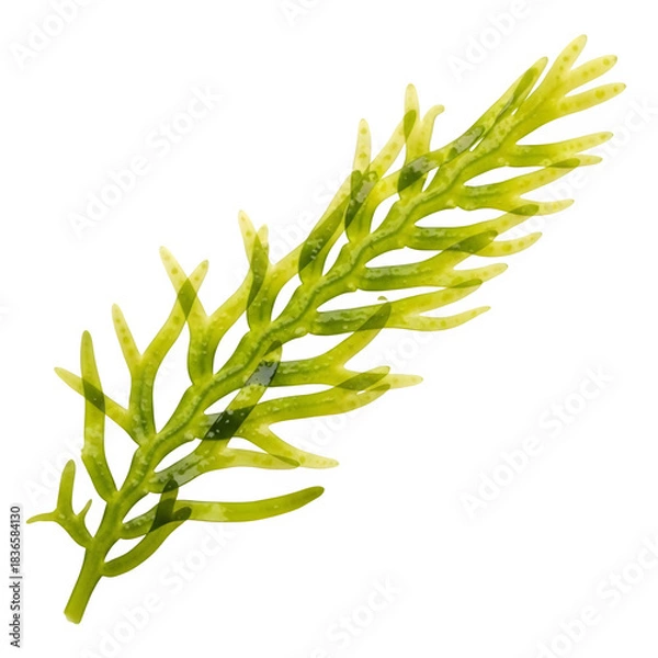 Fototapeta Fern frond isolated on transparent background