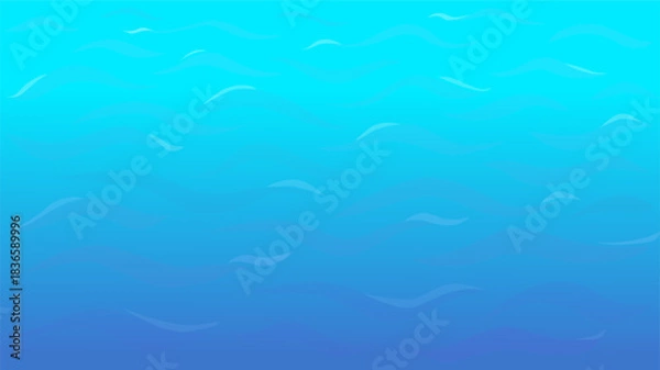 Obraz Serene Blue Ocean Gradient With Gentle Waves