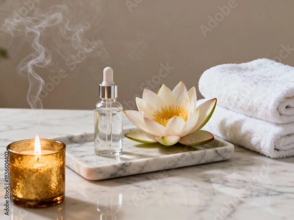 Obraz spa still life with candles