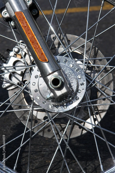 Obraz Chrome Bike tyre