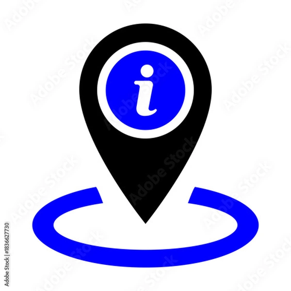 Fototapeta Location Info Icon