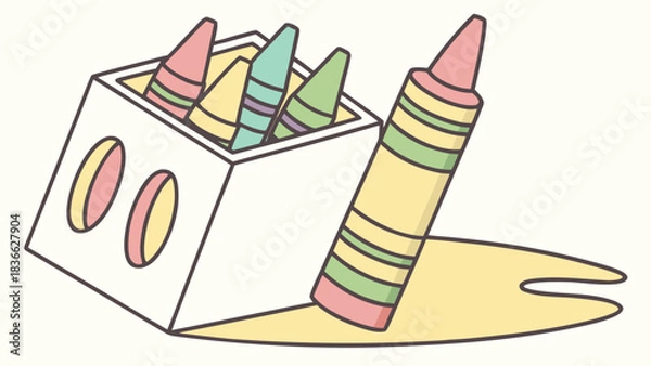 Obraz cartoon pencil drawing