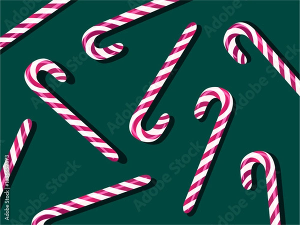 Obraz Candy cane pattern