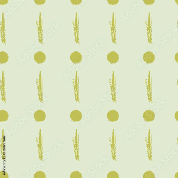 Obraz Abstract seamless pattern. Modern style endless background, printable texture with simple hand-drawn lines and dots.