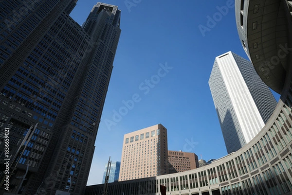 Fototapeta 新宿の高層ビル