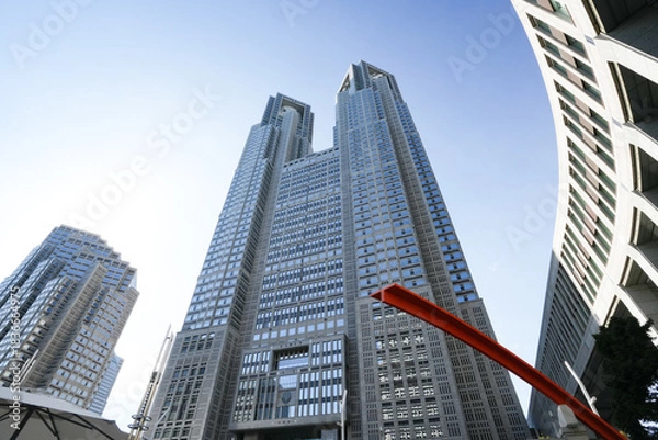 Fototapeta 青空に映える都庁