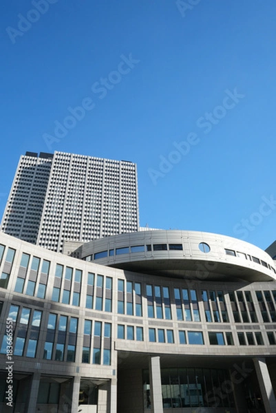 Fototapeta 青空に映える都庁