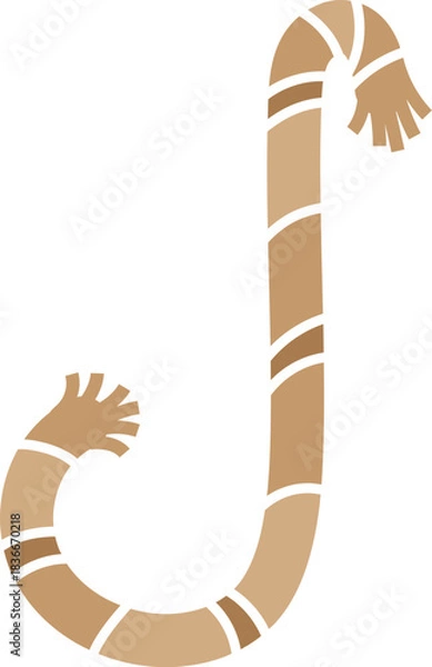 Obraz Rope Concept Letter J Logo