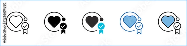 Obraz Loyalty Single Icon Multistyle Illustration