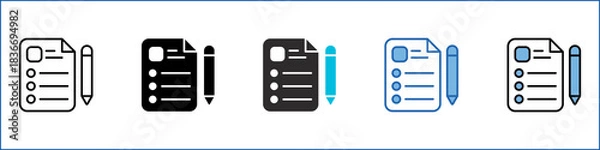 Obraz Form Single Icon Multistyle Illustration