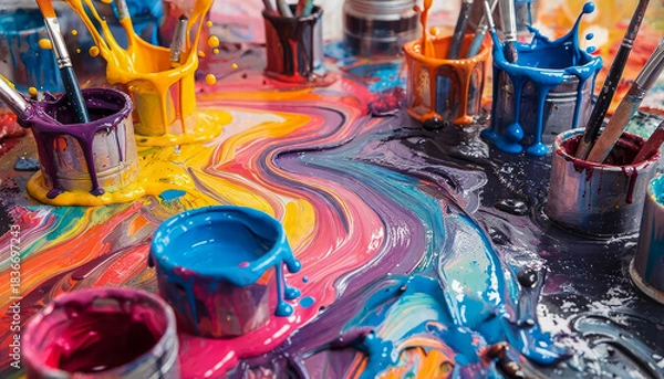 Obraz Painting colors