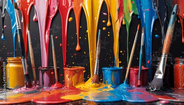Obraz Painting colors