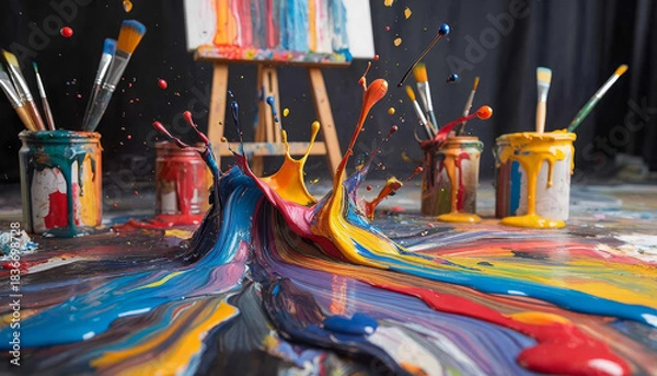 Obraz Painting colors