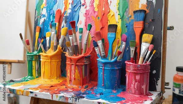 Obraz Painting colors