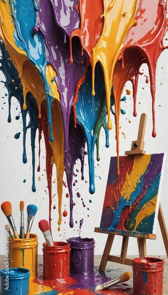 Obraz Painting colors