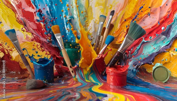 Obraz Painting colors