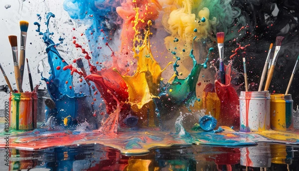 Obraz Painting colors