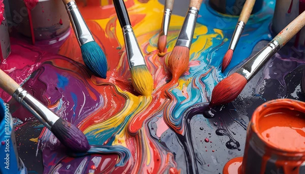 Obraz Painting colors