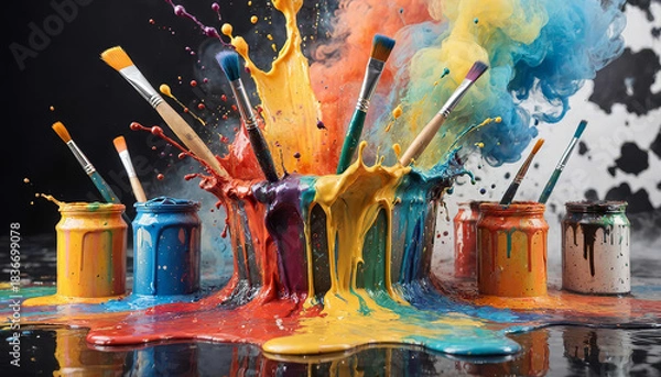 Obraz Painting colors