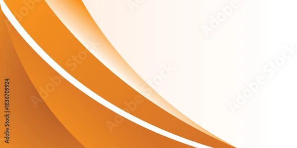 Fototapeta 
abstract creative orange curve line background design vector.