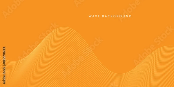 Fototapeta abstract creative wave line effect for background, banner, poster.