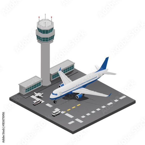 Obraz lighthouse on white background