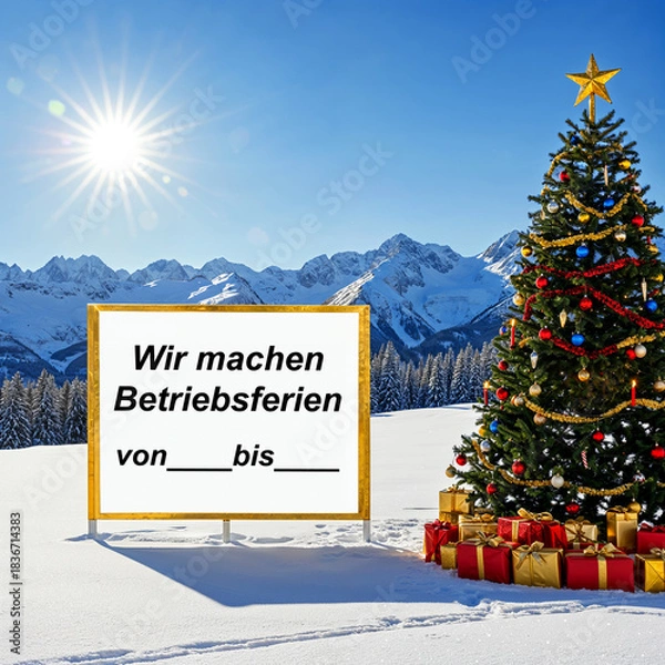 Obraz Wir machen Betriebsferien