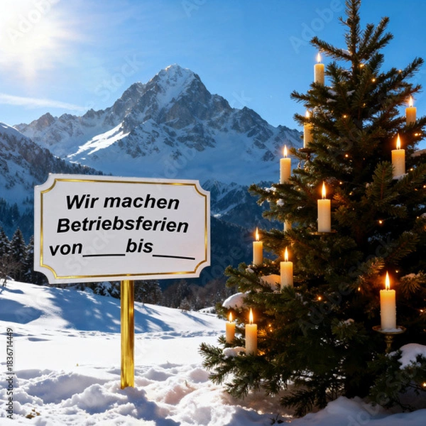 Obraz Wir machen Betriebsferien