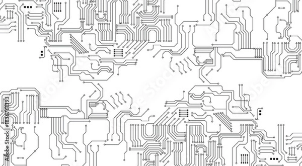 Obraz Circuit chip concept background