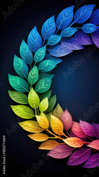 Obraz background with leaves