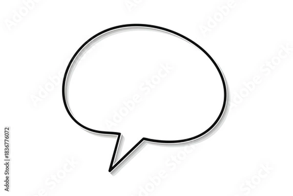Fototapeta Blank Speech Bubble Icon