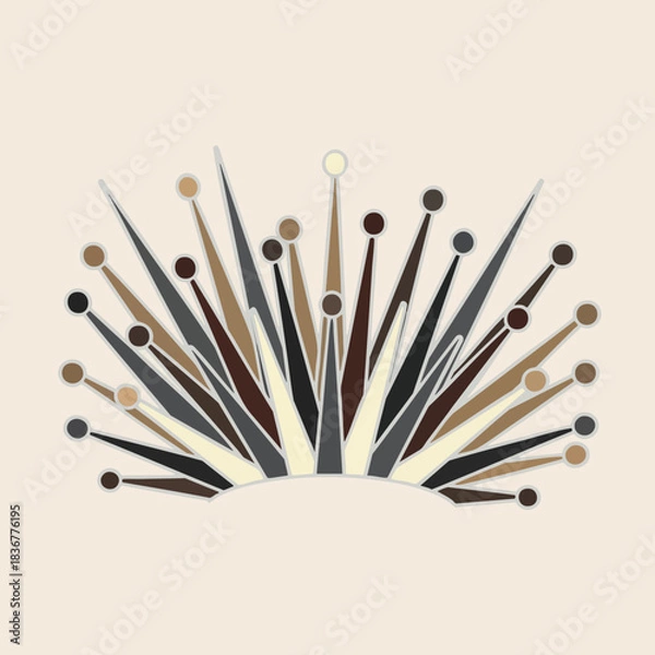 Fototapeta Assorted Makeup Brushes on Light Background